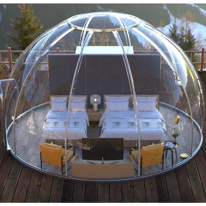 Transparent dome tent geodesic outdoor camping dome tent for resort hotel, Camping, Outdoor Activities