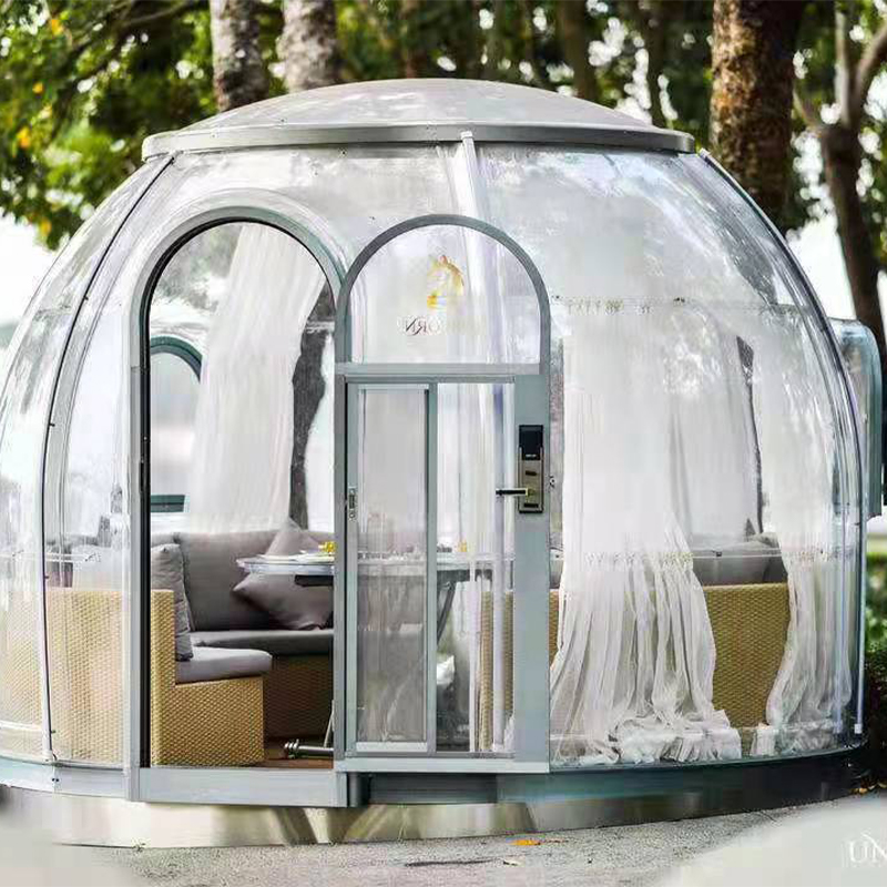 3.3 Meters Economic Transparent dome tent geodesic outdoor camping dome tent for resort hotel, Camping, Outdoor Activities