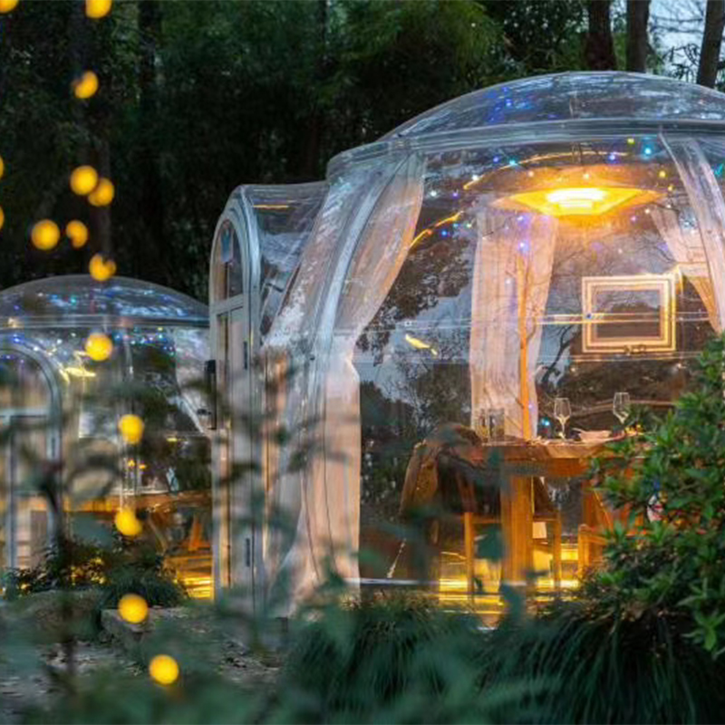 3.3 Meters Economic Transparent dome tent geodesic outdoor camping dome tent for resort hotel, Camping, Outdoor Activities