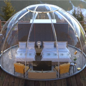 6 Meters Luxury Transparent dome tent geodesic outdoor camping dome tent for resort hotel, Camping, Outdoor Activities