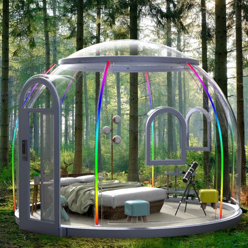 3.5 Meters Luxury Transparent dome tent geodesic outdoor camping dome tent for resort hotel, Camping, Outdoor Activities