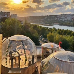 4 Meters Luxury Transparent dome tent geodesic outdoor camping dome tent for resort hotel, Camping, Outdoor Activities