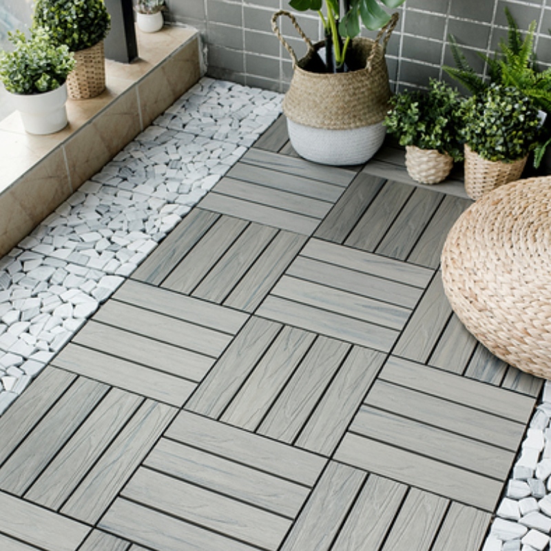 Manufacturer Waterproof Anti-UV Outdoor Decking WPC DIY Tiles Wood Plastic Composite China Bathroom Tiles