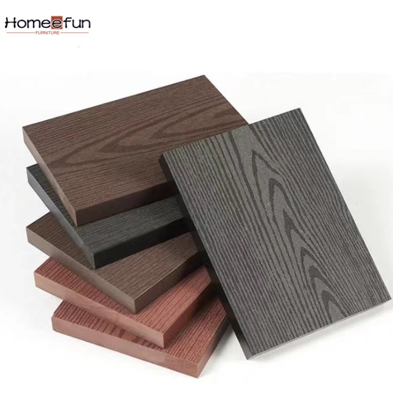 2022 new 3D WPC Decking Wood Plastic Composite PE Outdoor hollow solid Decking Flooring Antiseptic