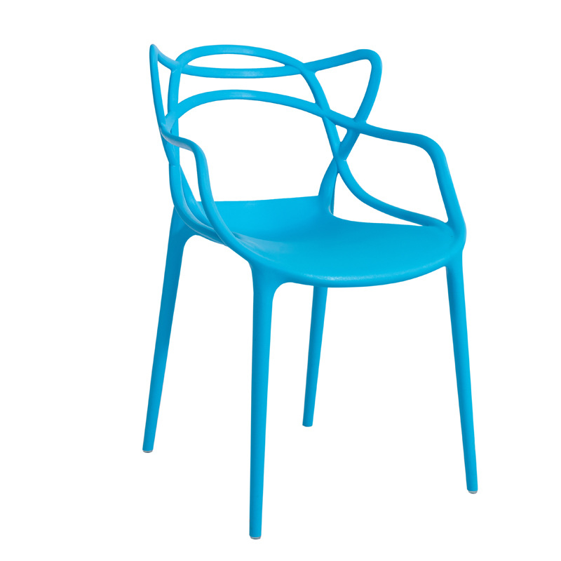 Modern Advanced Design Sense Leisure Comfortable Cafe Chair  Stackable Dining Plastic Chair