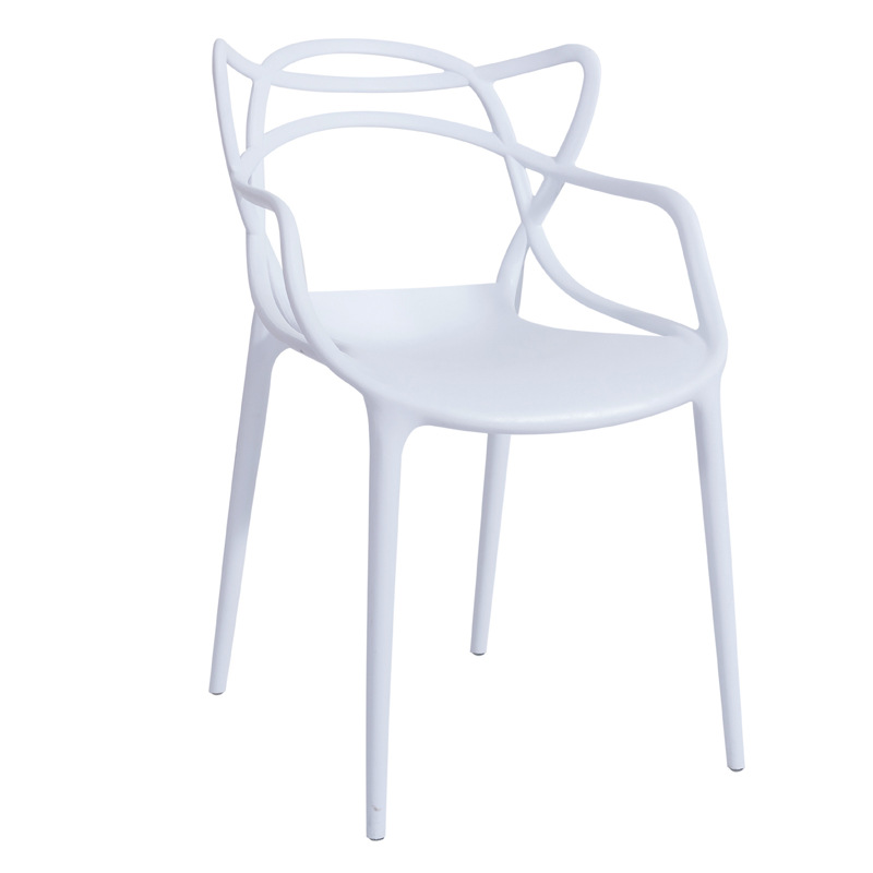 Modern Advanced Design Sense Leisure Comfortable Cafe Chair  Stackable Dining Plastic Chair