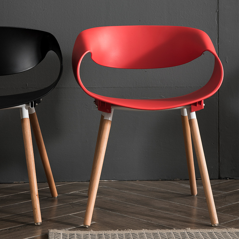 Modern plastic chair high quality cafe chair high chair restaurant