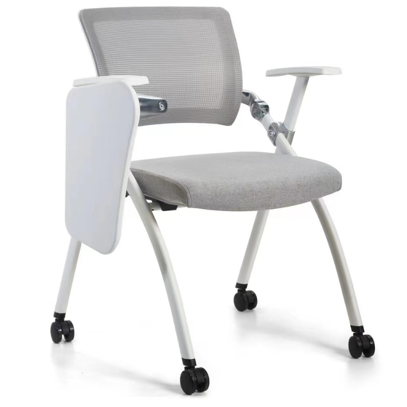 2022 Comfortable Plastic Student School Training Chairs With Writing Tablet Arm Ergonomic Chair