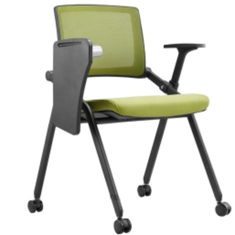 2022 Comfortable Plastic Student School Training Chairs With Writing Tablet Arm Ergonomic Chair